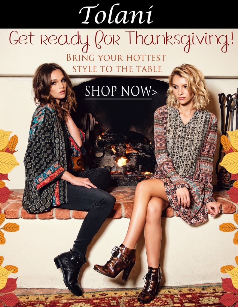 Bring your hottest style to the table! Tolani's Thanksgiving picks