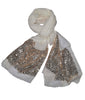 Beige Sequins Scarf