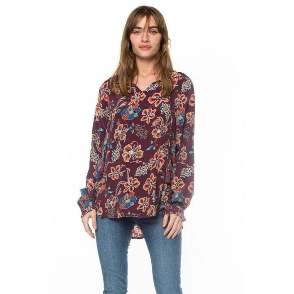 Laverne Maroon Top tolani