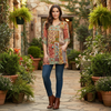Silk Sanaya Tapestry Top