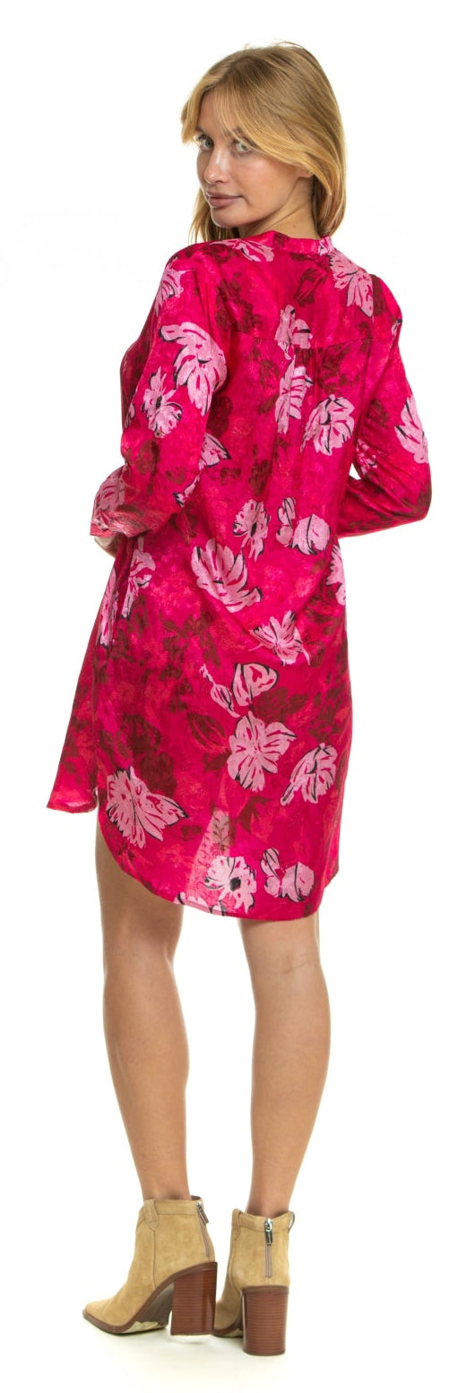 tolani silk tunic dress Silk Narissa Magenta Tunic