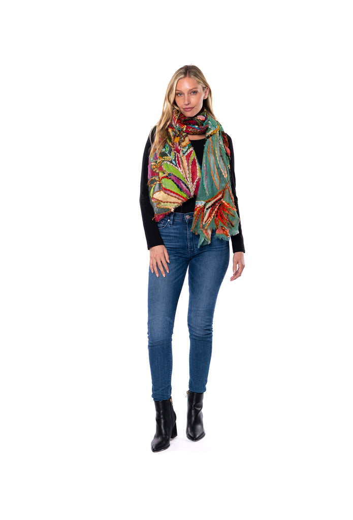 Tropical Palm Scarf