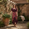 Daphne Sangria Dress