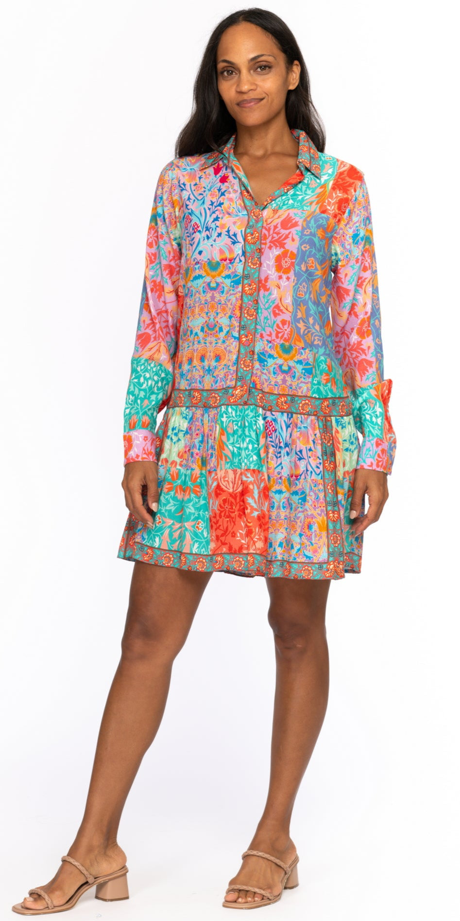 Hatty Hibiscus Tunic Dress S Hatty Hibiscus Tunic Dress S