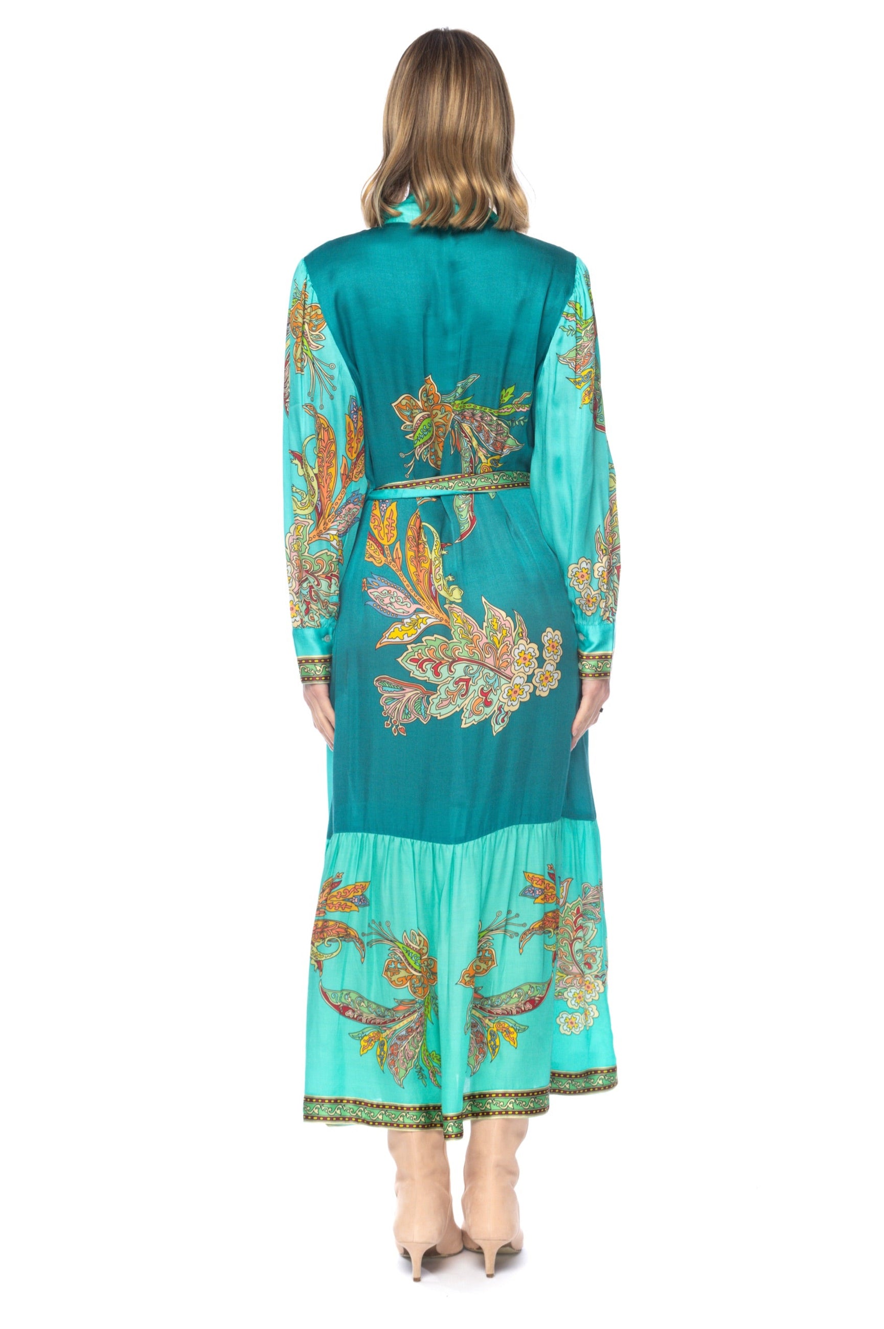 caribbean style maxi dresses Blue Tropical Print Maxi Dress - All Dresses