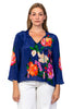 Farrah Navy Top