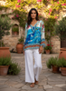 Silk Carissa Santorini Top