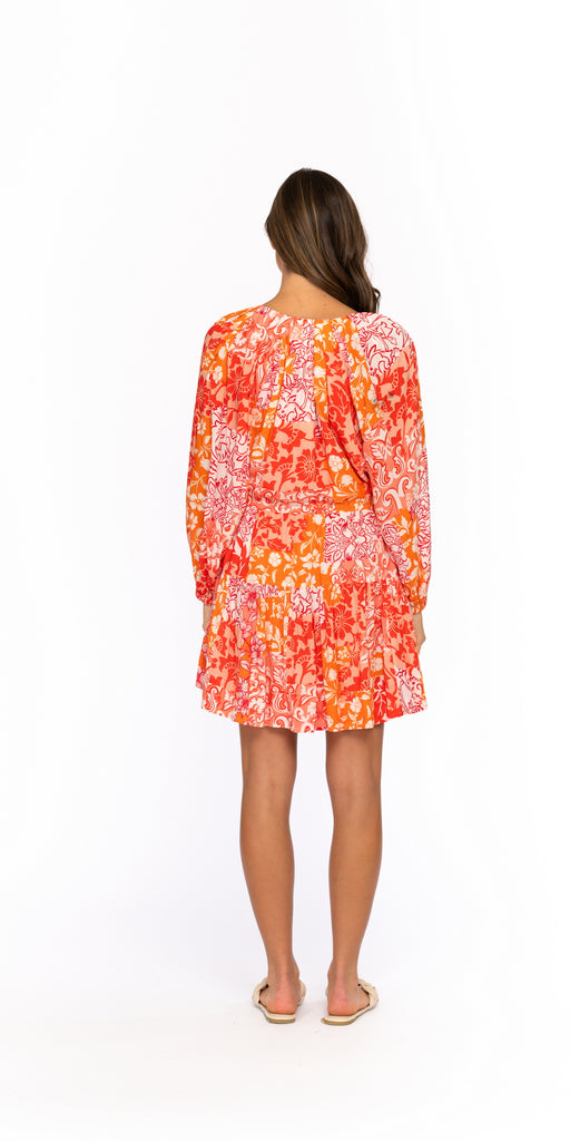 Vica Tangerine Dress