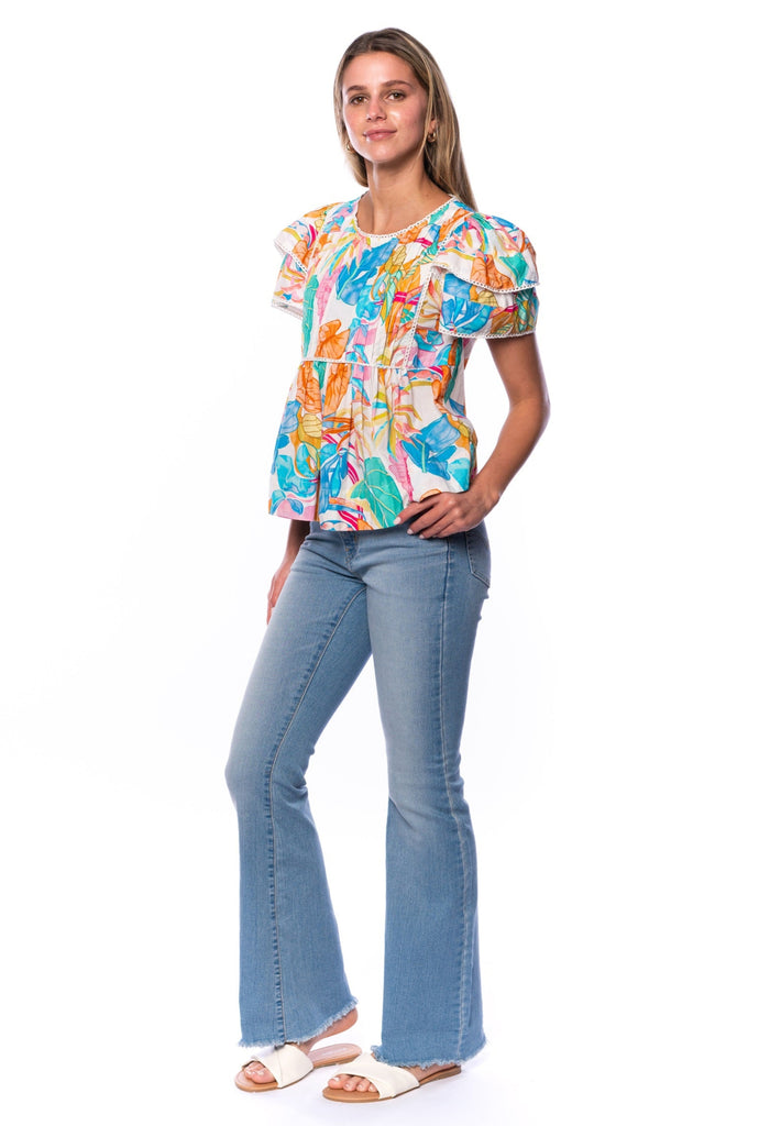 Aster Monstera Top tolani