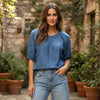 Leora Denim Top