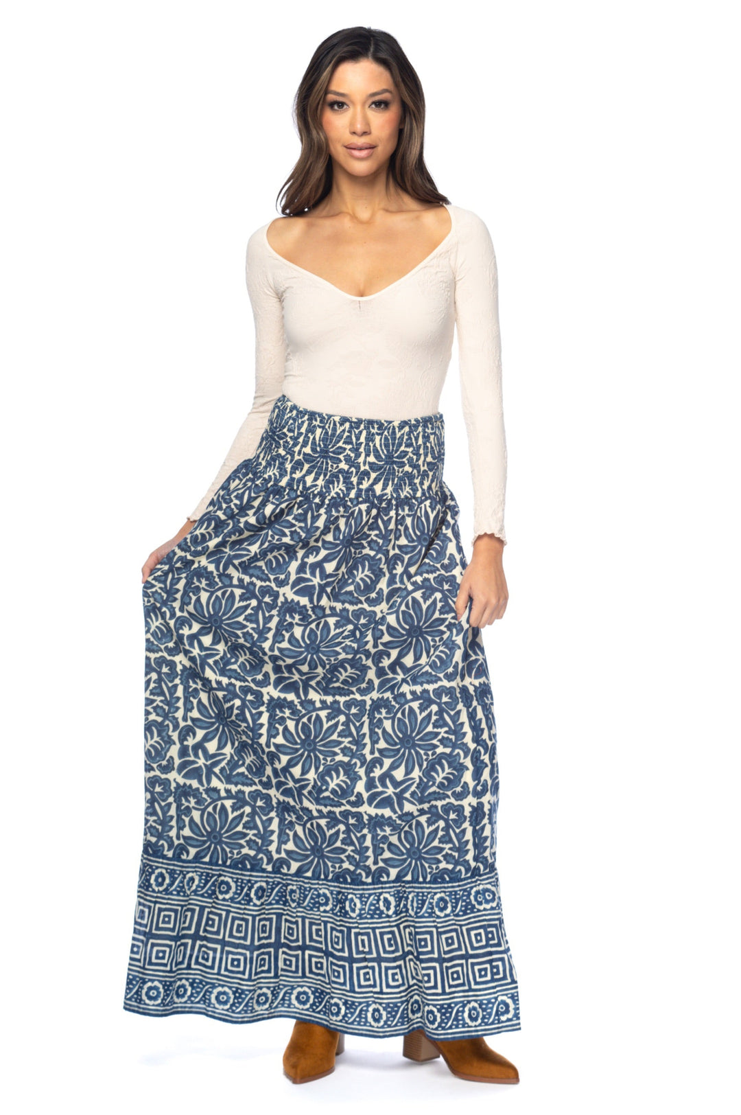 Lurma Navy Skirt – Tolani
