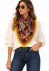 Geo Orange Scarf