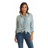 Kennedy Chambray Button Down Top