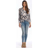 Kennedy Zebra Button-Down Top tolani