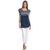 Anice Navy Top