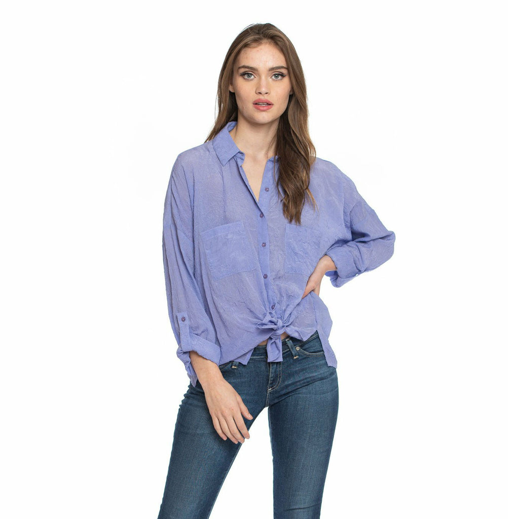 Kennedy Button-Down Periwinkle
